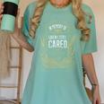 In Memory Of When I Still Cared Halloween Gravestone Women's Comfort Colors T-Shirt Violet