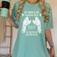 My Mum Is My Guardian Angel In Heaven Memory Memorial Tees Women's Comfort Colors T-Shirt Violet My Mum Is My Guardian Angel In Heaven Memory Memorial Tees Women's Comfort Colors T-Shirt Violet