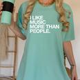 I Like Music More Than People Introvert Musician Women's Comfort Colors T-Shirt Violet
