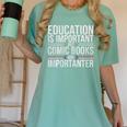 Who Needs Education Comic Books Are Importanter Premium Tri-Blend Women's Comfort Colors T-Shirt Violet