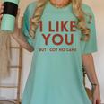 I Like You But Got No Game Introvert Minimalist Joke Women's Comfort Colors T-Shirt Violet