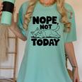 Nope Not Today Antisocial Introvert Cat Lover Men Women Kids Women's Comfort Colors T-Shirt Violet