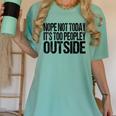 Nope Not Today Its Too Peopley Outside Introvert Lazy Women's Comfort Colors T-Shirt Violet Nope Not Today Its Too Peopley Outside Introvert Lazy Women's Comfort Colors T-Shirt Violet