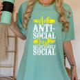 Not Anti Social Just Selectively Social Introvert Women's Comfort Colors T-Shirt Violet Not Anti Social Just Selectively Social Introvert Women's Comfort Colors T-Shirt Violet