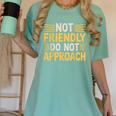 Not Friendly Do Not Approach Introvert Antisocial Women's Comfort Colors T-Shirt Violet