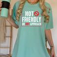 Not Friendly Do Not Approach Witty Introvert Tee Women's Comfort Colors T-Shirt Violet