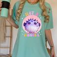 Not a Hugger Cute Pufferfish Autism Awareness Introverts Women's Comfort Colors T-Shirt Violet Not a Hugger Cute Pufferfish Autism Awareness Introverts Women's Comfort Colors T-Shirt Violet