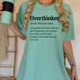 Overthinker Definition Anxiety Introvert Personality Premium Tri-Blend Women's Comfort Colors T-Shirt Violet