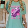 Pastel Goth In Memory Of My Social Life Coffin & Pink Roses Women's Comfort Colors T-Shirt Violet Pastel Goth In Memory Of My Social Life Coffin & Pink Roses Women's Comfort Colors T-Shirt Violet