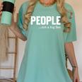 People Not A Big Fan Introvert Sarcasm Mom Dad Joke Women's Comfort Colors T-Shirt Violet