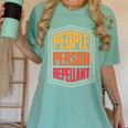 People Person Repellant Introvert Premium Women's Comfort Colors T-Shirt Violet