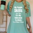 My People Skills Are Fine It's My Tolerance Introvert Humor Women's Comfort Colors T-Shirt Violet