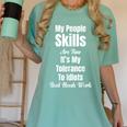 My People Skills Are Fine It's My Tolerance Introvert Humor Women's Comfort Colors T-Shirt Violet
