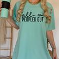 All Peopled Out Introvert Women's Comfort Colors T-Shirt Violet All Peopled Out Introvert Women's Comfort Colors T-Shirt Violet