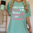 A Piece Of My Heart Is In Heaven In Memory Of My Daughter Women's Comfort Colors T-Shirt Violet