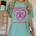 Pink Ribbon In Memory Of My Niece Breast Cancer Awareness Women's Comfort Colors T-Shirt Violet Pink Ribbon In Memory Of My Niece Breast Cancer Awareness Women's Comfort Colors T-Shirt Violet