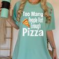 Pizza Lover Saying Introvert Anti Social Humor Foodie Women's Comfort Colors T-Shirt Violet