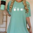 Plants Books Coffee Lover Gardener Quote Women's Comfort Colors T-Shirt Violet