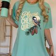 Please Chew Quieter Introverts Casual Everyday Women's Comfort Colors T-Shirt Violet