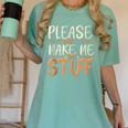 Please Don't Make Me Do Stuff Introvert Teen Lazy Gag Women's Comfort Colors T-Shirt Violet Please Don't Make Me Do Stuff Introvert Teen Lazy Gag Women's Comfort Colors T-Shirt Violet