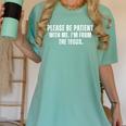Please Be Patient With Me I'm From The 1900s Saying Women's Comfort Colors T-Shirt Violet
