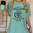 Please Be Patient With Me I'm From The 1900s Telephone Tees Women's Comfort Colors T-Shirt Violet