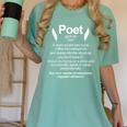 Poetry Poem Author Literature Book Lover Book Worm Poet Women's Comfort Colors T-Shirt Violet