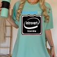 Powered By Introvert Inside Embrace Your Quiet Strength Women's Comfort Colors T-Shirt Violet Powered By Introvert Inside Embrace Your Quiet Strength Women's Comfort Colors T-Shirt Violet