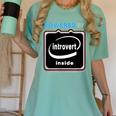 Powered By Introvert Inside Embrace Your Quiet Strength Women's Comfort Colors T-Shirt Violet Powered By Introvert Inside Embrace Your Quiet Strength Women's Comfort Colors T-Shirt Violet