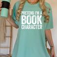 Pretend I'm A Book Character Shirt Adult Kids Costume Women's Comfort Colors T-Shirt Violet