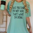 Pretend Introvert Introverted Apparel Women's Comfort Colors T-Shirt Violet
