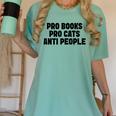 PRO Books PRO Cats Anti People Women's Comfort Colors T-Shirt Violet PRO Books PRO Cats Anti People Women's Comfort Colors T-Shirt Violet