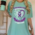Purple Epilepsy Awareness Day Month In Memory Of Godfather Women's Comfort Colors T-Shirt Violet Purple Epilepsy Awareness Day Month In Memory Of Godfather Women's Comfort Colors T-Shirt Violet