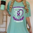 Purple Epilepsy Awareness Day Month In Memory Of Godmother Women's Comfort Colors T-Shirt Violet