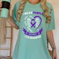 Purple In Memory Of My Great Grandmother Epilepsy Awareness Women's Comfort Colors T-Shirt Violet Purple In Memory Of My Great Grandmother Epilepsy Awareness Women's Comfort Colors T-Shirt Violet