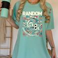 Random Cartoon Memory Women's Comfort Colors T-Shirt Violet Random Cartoon Memory Women's Comfort Colors T-Shirt Violet