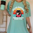 Read Books Drink Coffee Fight Evil Cat Premium Women's Comfort Colors T-Shirt Violet