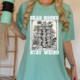 Read Books Stay Weird Introvert Book Lover Book Women's Comfort Colors T-Shirt Violet