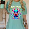 Readsalotl Axolotl Book Lovers Axolotls Women's Comfort Colors T-Shirt Violet
