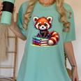 Red Panda Books Lover Reading Bookworm Women's Comfort Colors T-Shirt Violet Red Panda Books Lover Reading Bookworm Women's Comfort Colors T-Shirt Violet