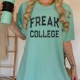 Retro Anti Social FREAK COLLEGE Introvert Stay Away From Me Women's Comfort Colors T-Shirt Violet