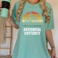 Retro Antisocial Butterfly Shirt For Introverts Women's Comfort Colors T-Shirt Violet