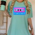 Retro Cassette Tape Tee 90s Nostalgia Aesthetic Women's Comfort Colors T-Shirt Violet Retro Cassette Tape Tee 90s Nostalgia Aesthetic Women's Comfort Colors T-Shirt Violet