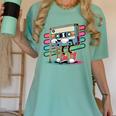 Retro Old Cassette Tape Cartoon With Walker Nostalgia Women's Comfort Colors T-Shirt Violet