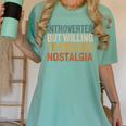 Retro Soul Introverted But Willing To Discuss Nostalgia Women's Comfort Colors T-Shirt Violet Retro Soul Introverted But Willing To Discuss Nostalgia Women's Comfort Colors T-Shirt Violet