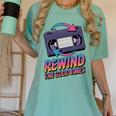 Rewind Good Times Retro VHS Tape Nostalgia 80s 90s Premium Tri-Blend Women's Comfort Colors T-Shirt Violet