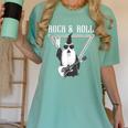 Rock & Roll Wizard Music Nostalgia Women's Comfort Colors T-Shirt Violet