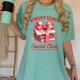 Romance Book Reading Bookish Romance Reader Social Club Women's Comfort Colors T-Shirt Violet Romance Book Reading Bookish Romance Reader Social Club Women's Comfort Colors T-Shirt Violet