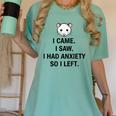 I Came I Saw I Had Anxiety So I Left Introvert Tee Women's Comfort Colors T-Shirt Violet I Came I Saw I Had Anxiety So I Left Introvert Tee Women's Comfort Colors T-Shirt Violet