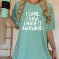 I Came I Saw I Made It Awkward Introvert Women's Comfort Colors T-Shirt Violet I Came I Saw I Made It Awkward Introvert Women's Comfort Colors T-Shirt Violet
